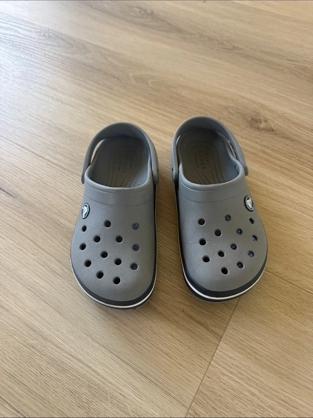 CROCS - Gray Slip-On Clog Shoes Size 13
